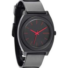 Nixon Time Teller P Watch - Black / Bright Pink