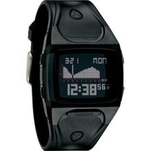 Nixon Women's Unit SS A498000-00 Black Polyurethane Quartz Watch with Digital Dial