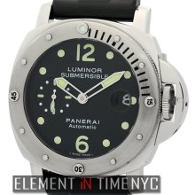 Officine Panerai Luminor Submersible Collection Luminor Submersible Stainless Steel 44mm Black Dial