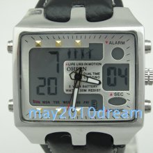 Ohsen Mens Resistant Analog&digital Quartz Sport Date Water Alarm Watches