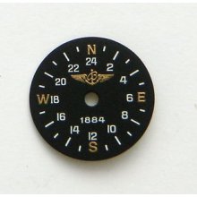 Original Vintage Breitling Utc 1884 Puw 2110 Caliber Black Dial Men's