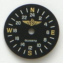 Original Vintage Breitling Utc Quartz Puw 2110 Caliber Black Dial Men's