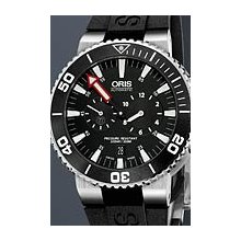Oris Aquis Regulateur Der Meistertaucher 43mm Watch - Black Dial, Rubber Strap + Titanium Bracelet 74976777154SET Sale Authentic