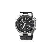Oris Divers Titan C 44mm Watch - Black Dial, Black Rubber Strap 64376377454RS Sale Authentic Titanium Ceramic