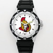 Ottawa Senators Option Watch with Rubber Strap LogoArt