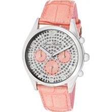 Paris Hilton Watches Women's Beverly Silver Glitter Dial Coral Pearl T