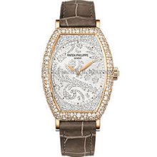 Patek Philippe Ladies Gondolo Rose Gold Diamond Watch 7099R