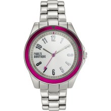 Pauls Boutique Ladies Silver Sunray Dial Bracelet Watch Pa001pksl
