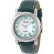 Pedre Women's 6668SX Hunter Green/ White Stitch Leather Strap
