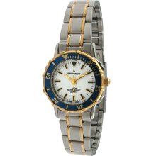 Peugeot Women's Blue Bezel Two-tone Watch (Blue Bezel Two-tone Watch)