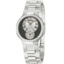 Philip Stein Men's 'Modern' Stainless Steel Quartz Diamond Watch