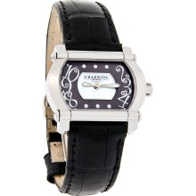 Philipe Charriol Actor Mini Ladies Black Leather Band Watch CAT.80.0.81.HT02