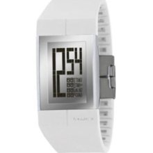 Philippe Starck Digital White Rubber Mens Watch Ph1111