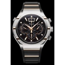 Piaget Polo FortyFive Chronograph Titanium/Pink Gold Watch G0A36002