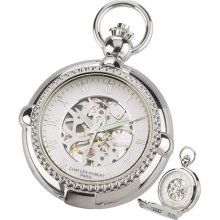 Picture Frame Pocket Watches - Silver Tone Photo Pocket Watch by