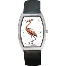 Pink Flamingo Tropical Bird Art Unisex Wrist Watch NEW