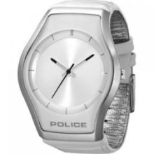 PL12778MS/04 Police Unisex White Leather Analog Sports Watch