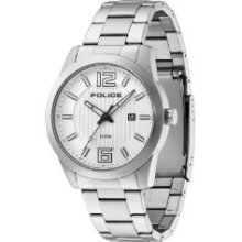 Police 13406js-04m Unisex Steel Bracelet Stainless Steel Case Watch