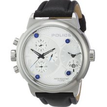 Police Men's Quartz Watch Viper P12739jis-04 With Leather Strap