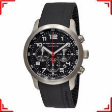 Porsche Design, 42 Mm P'6000 Auto / Date Rubber Titanium Chronograph Watch