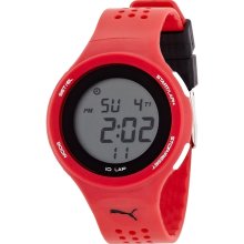 Puma Men's Faas PU910931012 Red Polyurethane Quartz Watch with Digital Dial