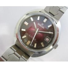 R Spacial Manual Wind Gents N.o.s Stainless Steel Watch Runs And Keeps Time