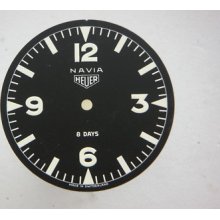 Rare Original Heuer Navia Dashboard 8 Days Dial