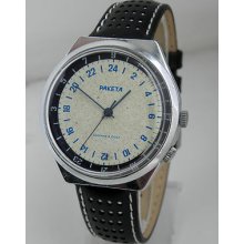 Rare Raketa 24h Indication Special Marine Watch Gmt Time 2623h Soviet Russian 80