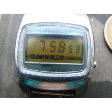 RARE Vintage Ussr soviet LCD wrist watch ELEKTRONIKA / First Edition Electronica Ussr era 1980s