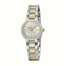 Raymond Weil Ladies Tt Watch W/Mother-of-pearl Diamond Dial/Bezel