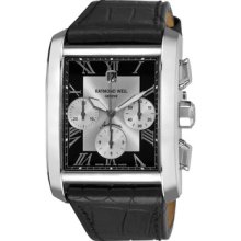 Raymond Weil Men's 'Don Giovanni' Black Leather Strap Automatic