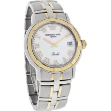 Raymond Weil Parsifal Mens White Mop Dial Two Tone Swiss Watch 9540-stg-00908