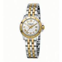 Raymond Weil Tango Collection Ladies Two-tone Watch W/ White Dial