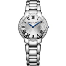 Raymond Weil Watch Jasmine Steel On Steel Diamonds 35 Mm Authentic: Box & Papers