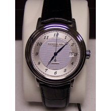 Raymond Weil Watch Maestro Silver Dial Date Leather Automatic 2837-stc-05659