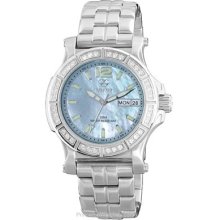 Reactor Ladies Diamond Quark - Powder Blue Mother of Pearl - Day/Date 66618