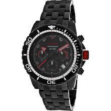 Red Line Men's Piston Chronograph Black Dial Black Ip Stainless Steel