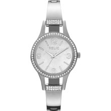 Relic Ladies Silver Tone Band with White Dial Watch