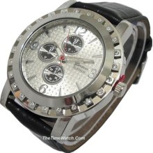 Rhinestones Hip-hop Geneva Men's Watch Gm74sb