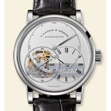 Richard Lange Tourbillon Pour le Merite (Platinum / Silver / Leather Strap)