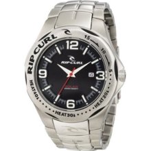 Rip Curl Solar Barrel Watch Steel Black