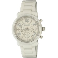 Roberto Bianci Bella All White Ceramic Watch w/Chronograph Moveme ...