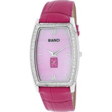 Roberto Bianci Women's Cubic Zirconia/ Mother of Pearl Dial Watch