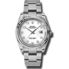 Rolex Datejust 116234wao Ladies Steel Bracelet Stainless Steel Case Date Watch