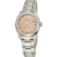 Rolex Datejust Pink Index Dial Oyster Bracelet Unisex Watch 178240PSO