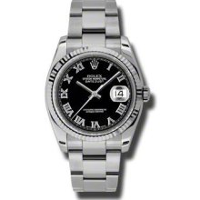 Rolex Datejust Women's Stainless Steel Case Automatic Date Watch 116234bkro