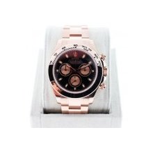 Rolex Daytona 116505 Everose Black Dial Mens Watch