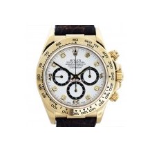 Rolex Daytona 116518 White Diamond Dial Mens Watch