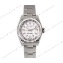 Rolex Oyster Perpetual Unworn Ladies Watch 176200 Box & Papers One Year Warranty