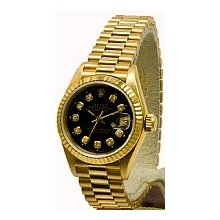Rolex Women's President Watch - Yellow Gold - Fluted Bezel - Pre-Owned